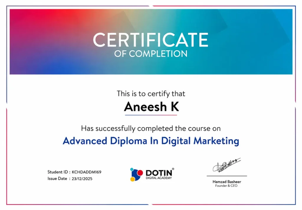 Advanced Diploma In Digital Marketing